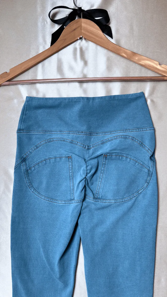 High Rise Butt Enhancer Light Blue Jeggings