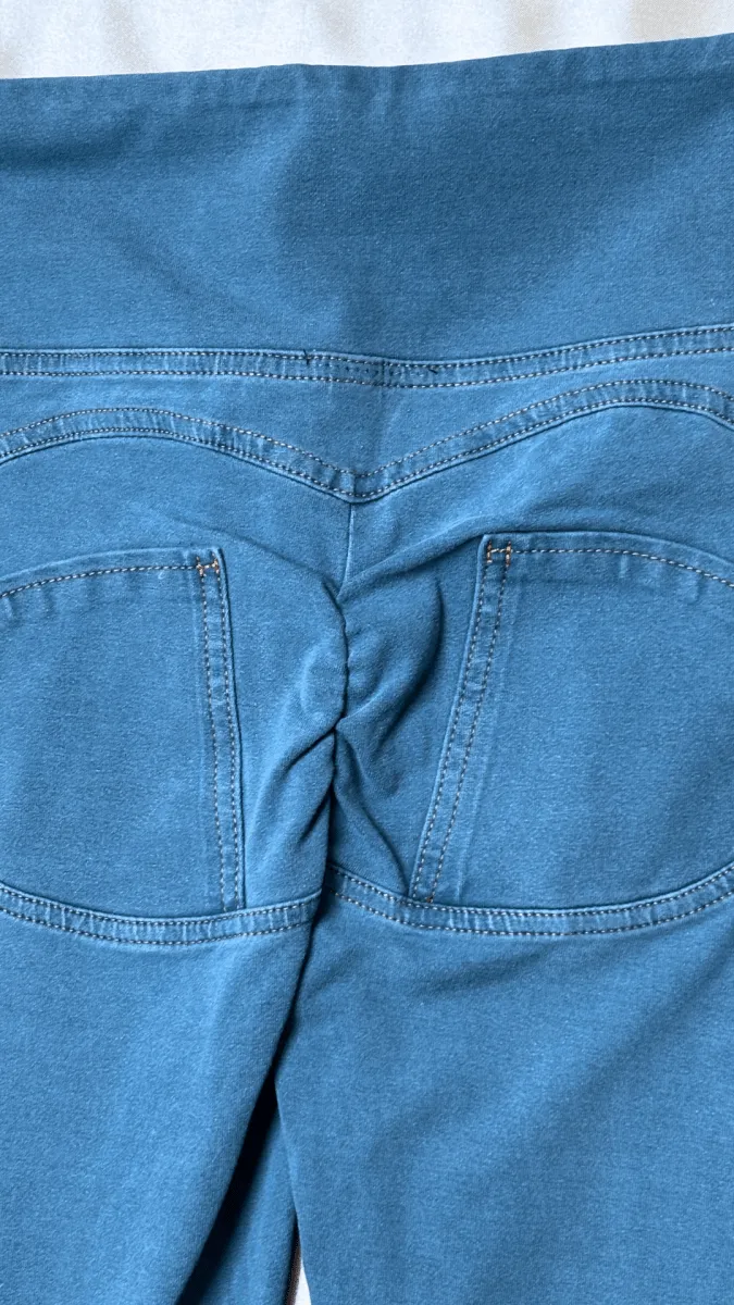 High Rise Butt Enhancer Light Blue Jeggings