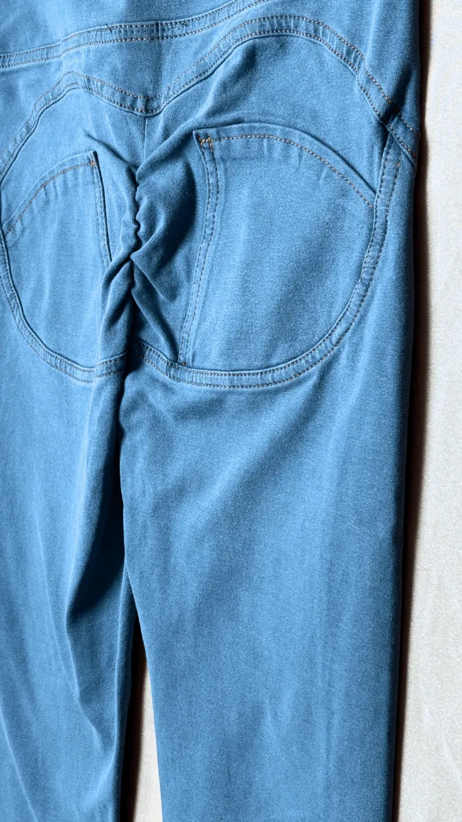 High Rise Butt Enhancer Light Blue Jeggings