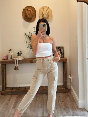 High Rise Cargo Joggers
