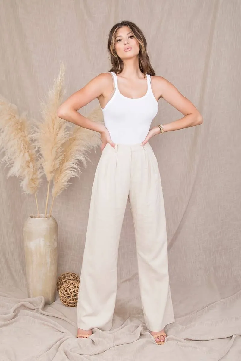 High Rise Linen Trousers (Copy)
