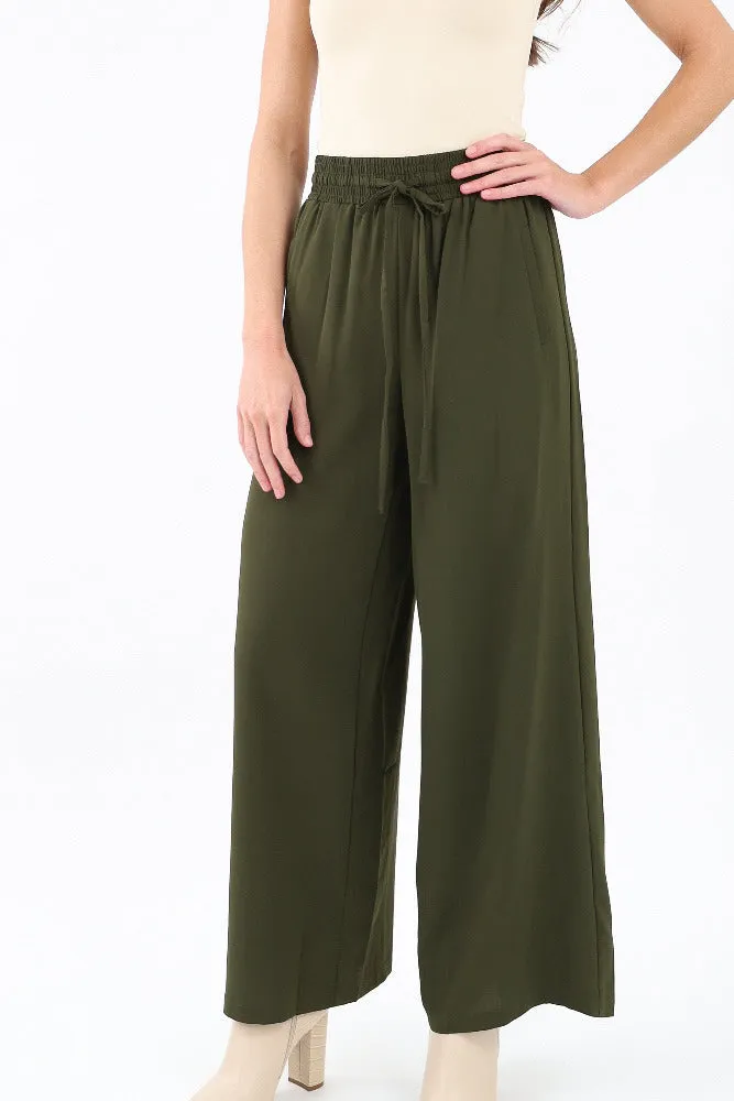 High Rise Utility Pants -Beige