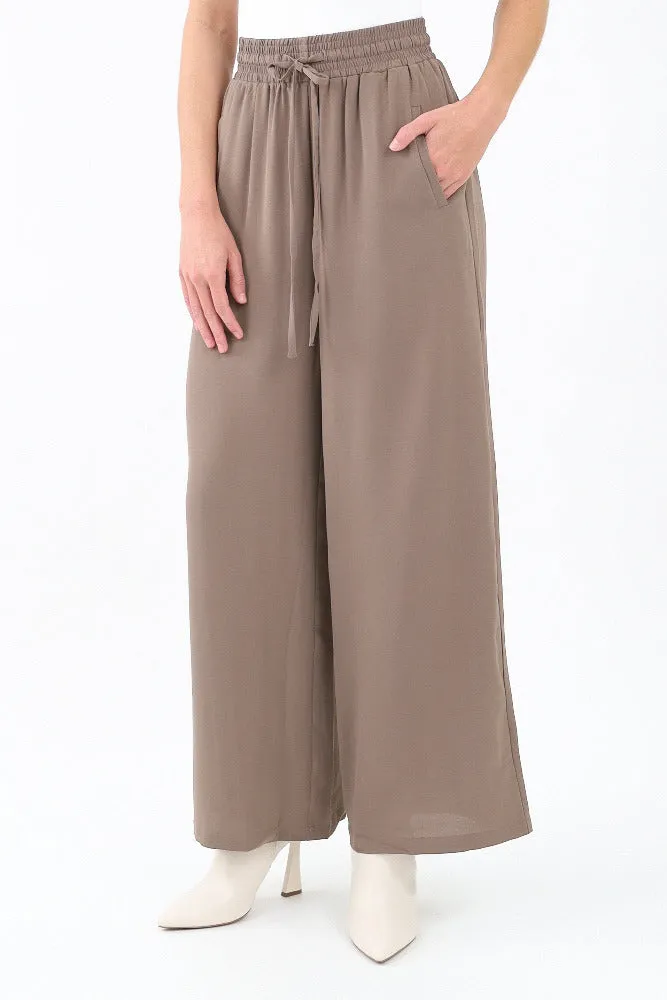 High Rise Utility Pants -Beige
