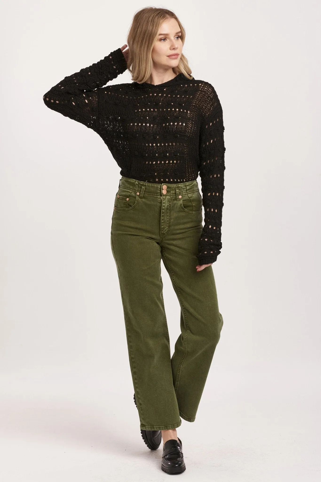 Holly High Rise Straight Jeans