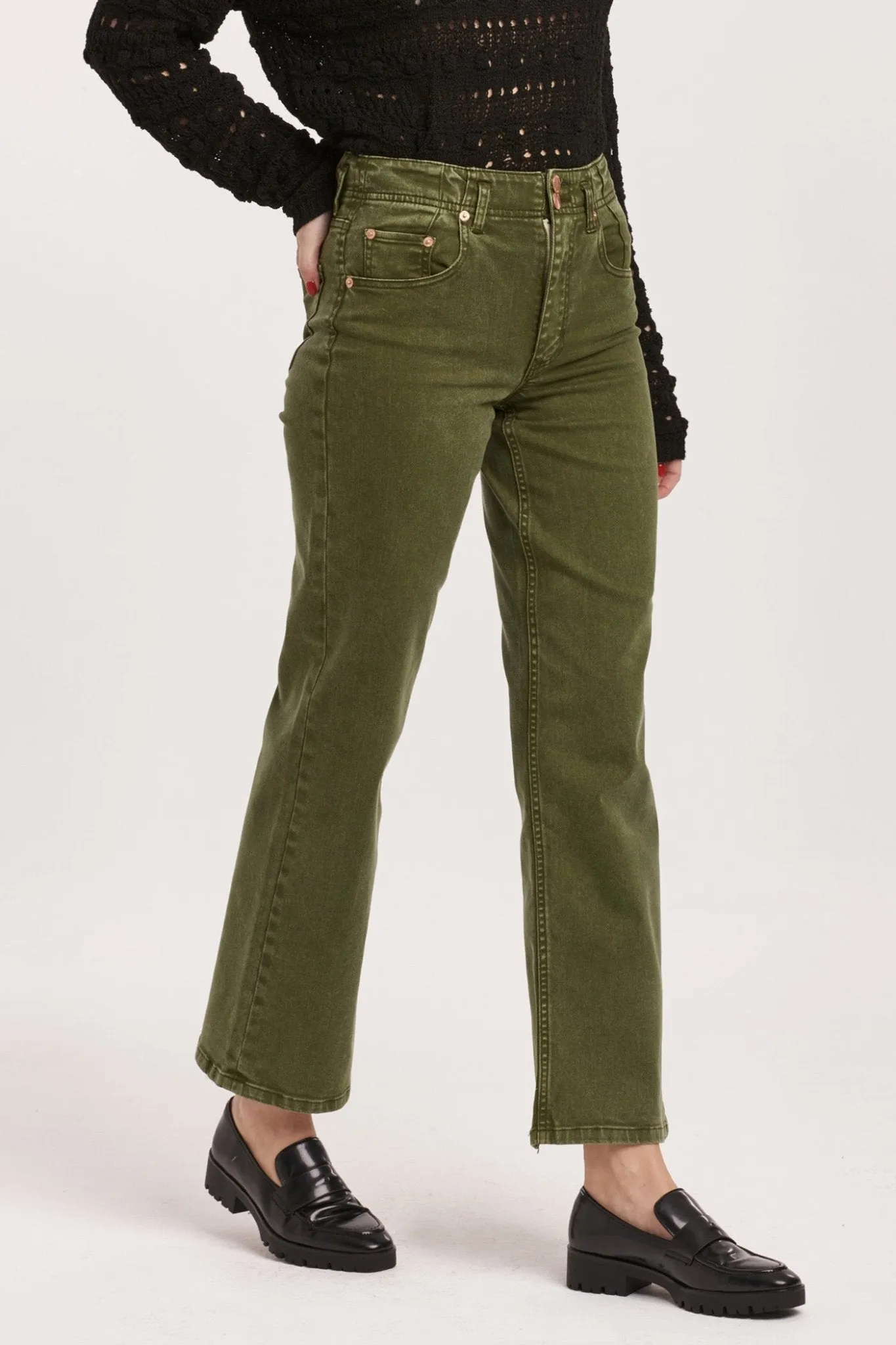Holly High Rise Straight Jeans