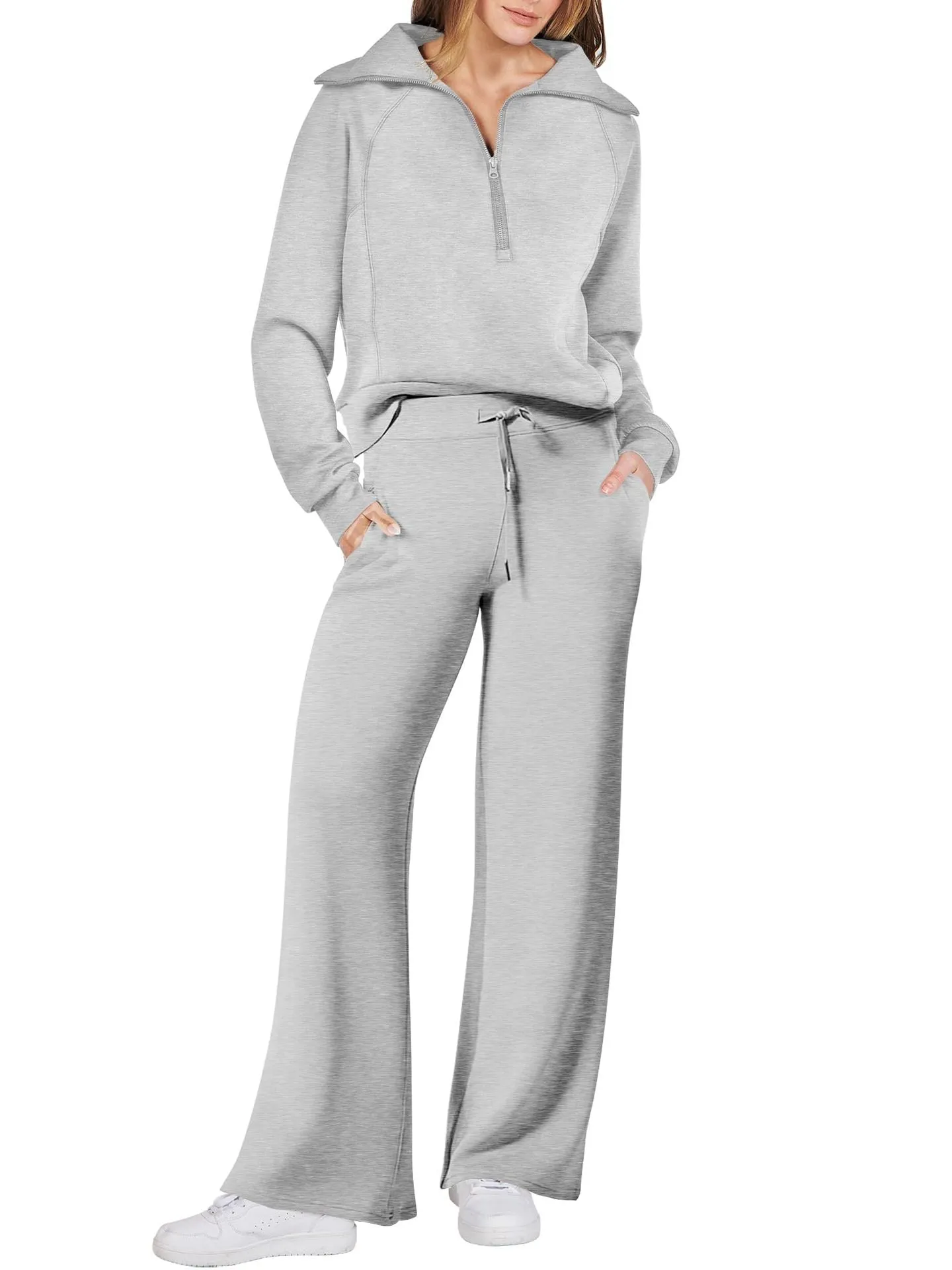 ⏰Hot Sale-Women's 2 Piece Casual Outfits Sweatsuit Set (Buy 2 Free Shipping)