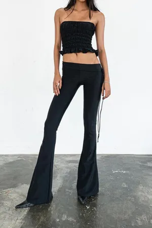 HPT1182 Sleek Flare High-Waist Pants