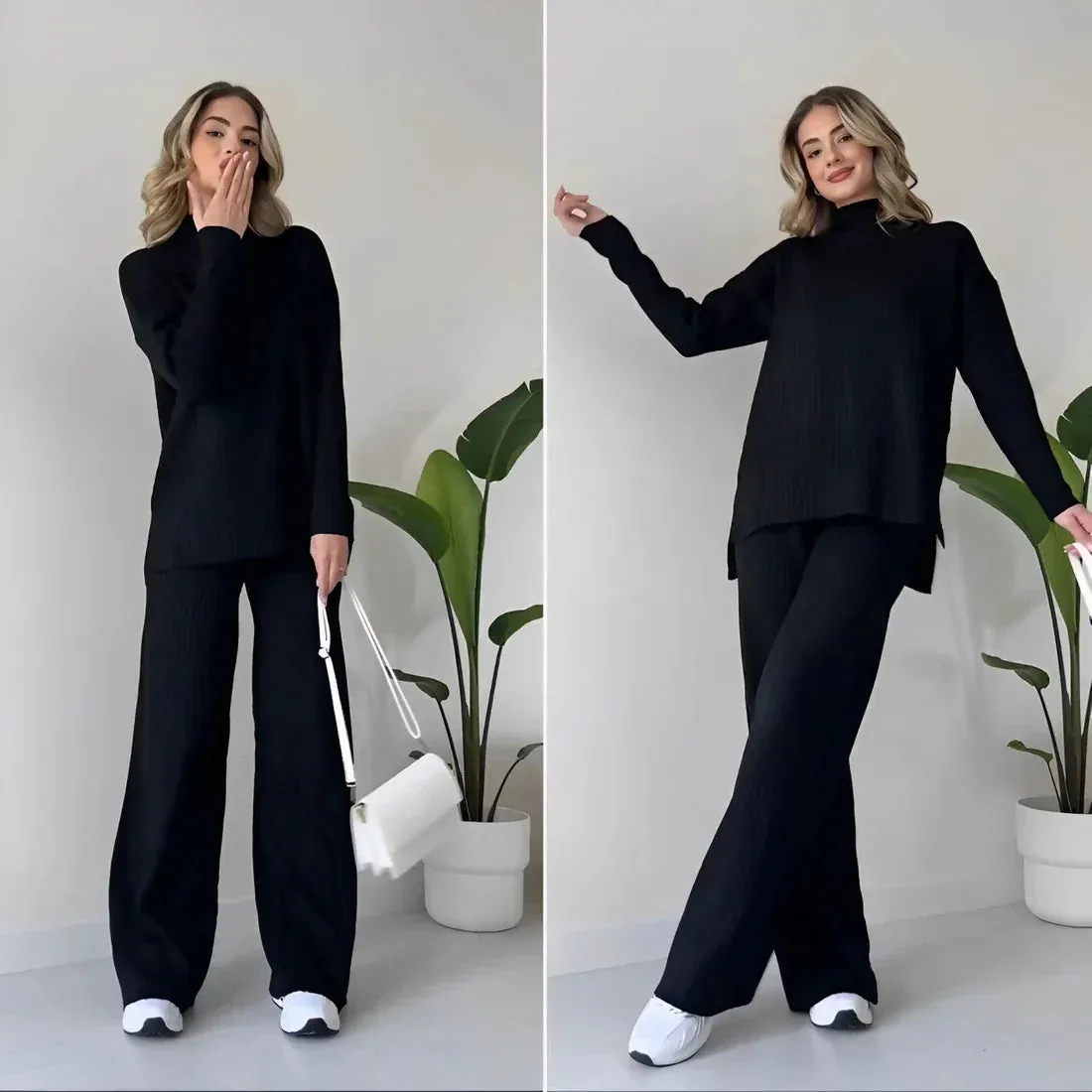 IVORY | CHICH TURTLENECK TWO PIECE