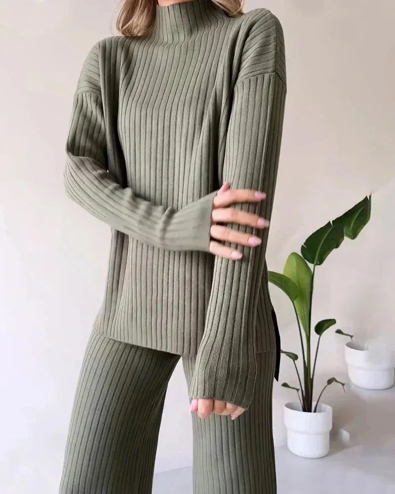 IVORY | CHICH TURTLENECK TWO PIECE