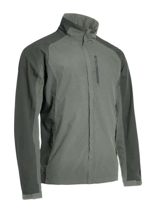JMIERR Men's Crew Midlayer Fleece Lined Waterproof Windproof Rain Jacket