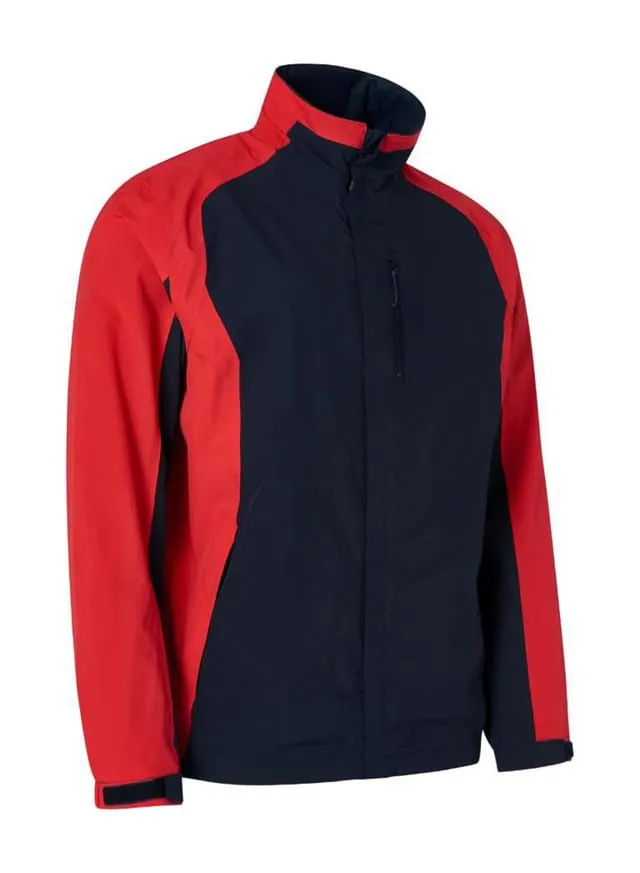JMIERR Men's Crew Midlayer Fleece Lined Waterproof Windproof Rain Jacket