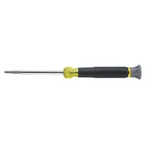 Klein Tools 4-in-1 Electronics Screwdriver, with #0, #00 Phillips; 1/8 in, 3/32 in Tips, 32581
