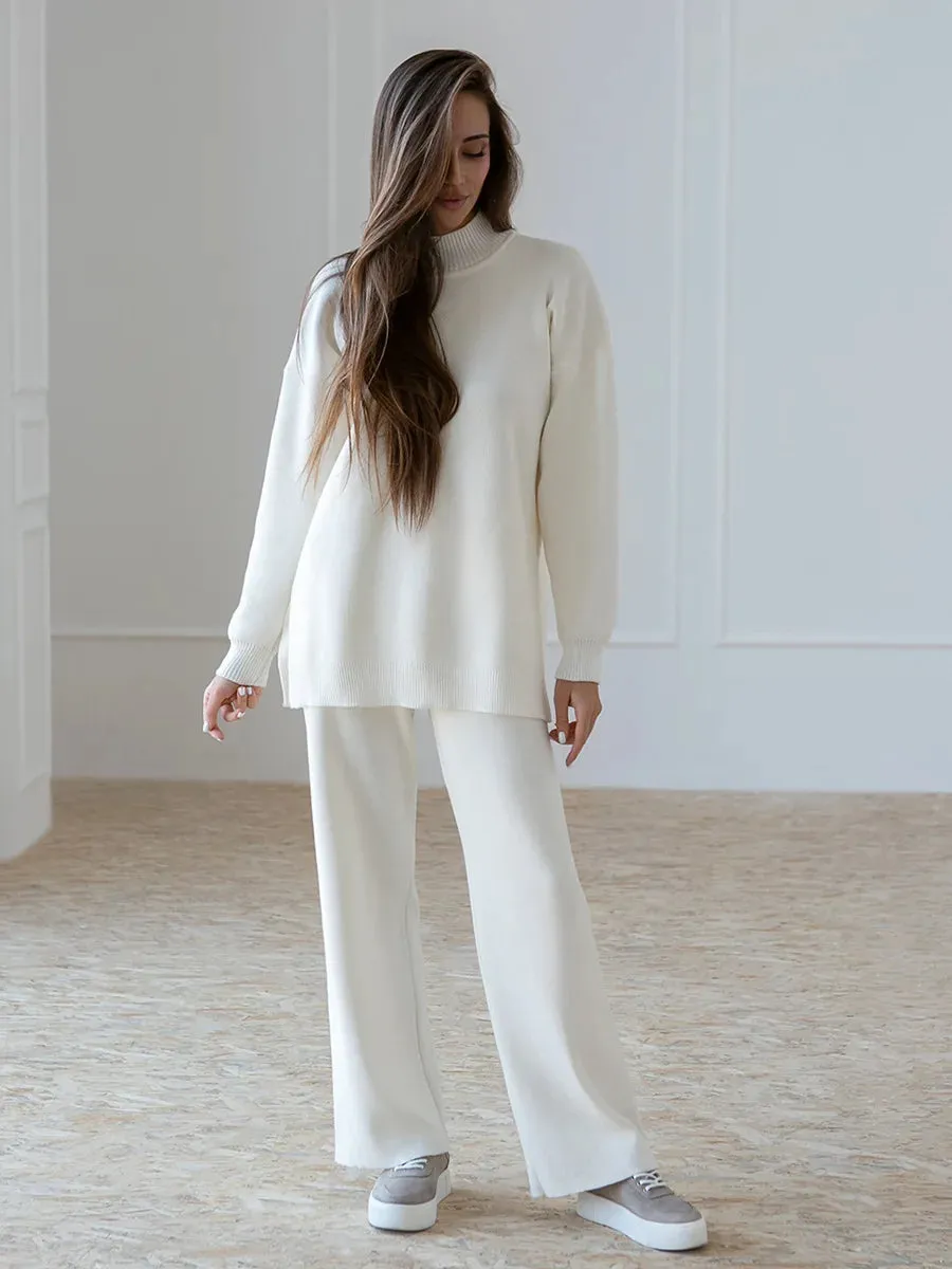 Knitted 2-Piece Pants Set
