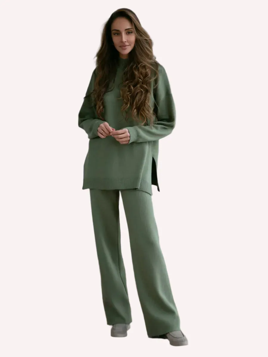 Knitted 2-Piece Pants Set