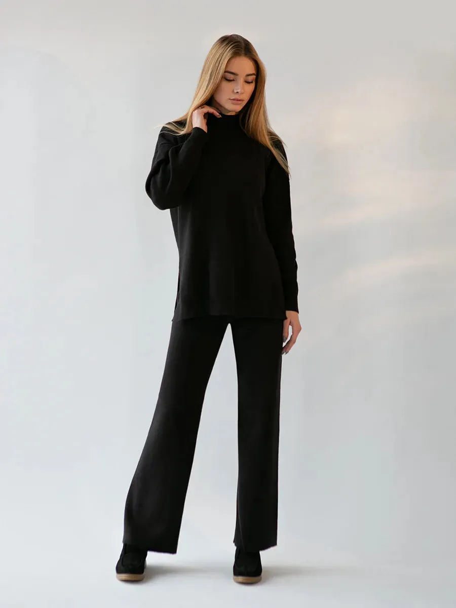 Knitted 2-Piece Pants Set