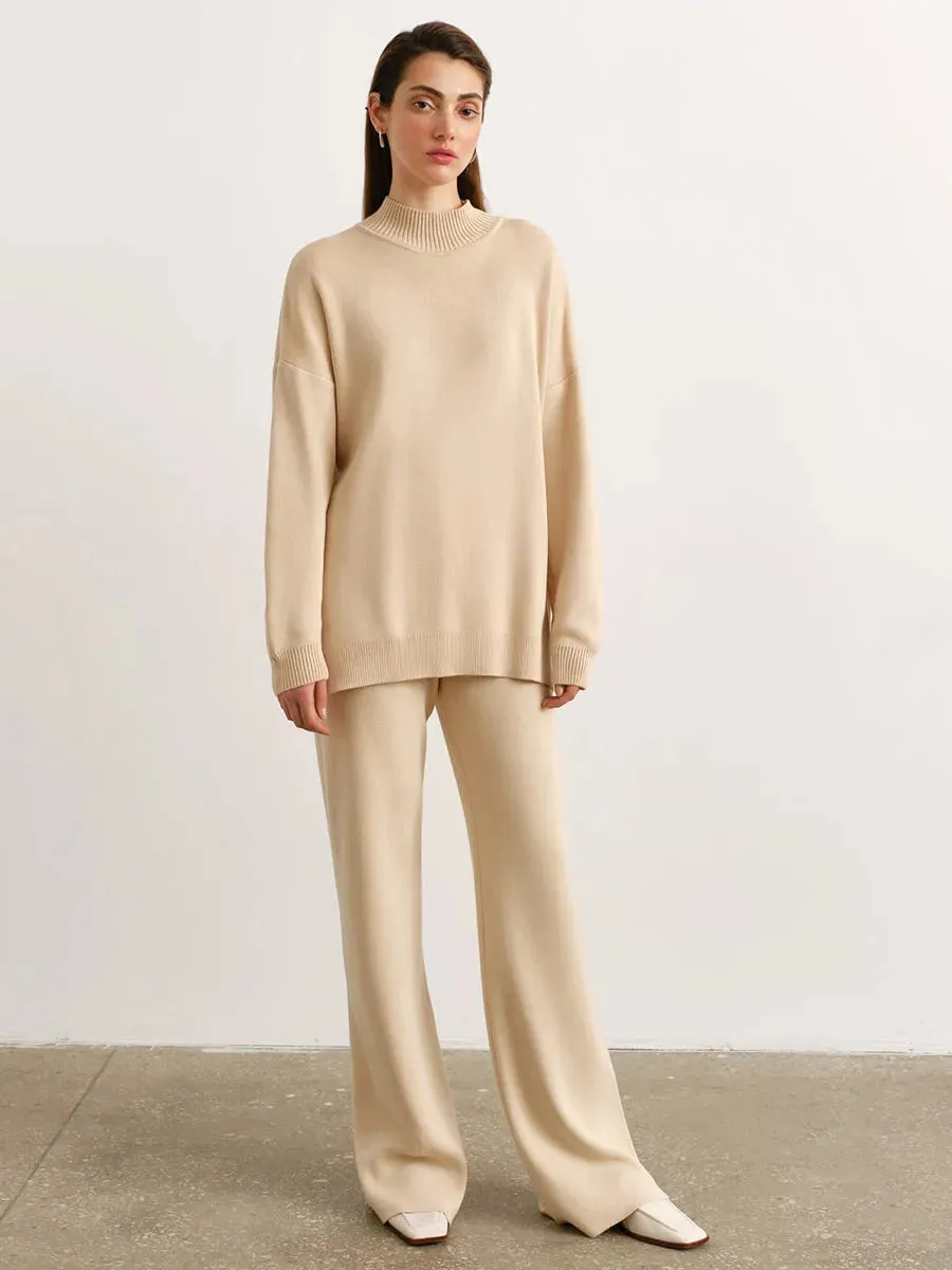 Knitted 2-Piece Pants Set