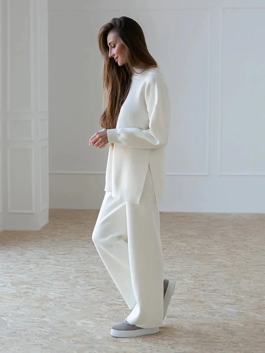 Knitted 2-Piece Pants Set