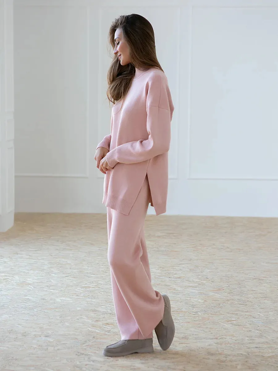 Knitted 2-Piece Pants Set