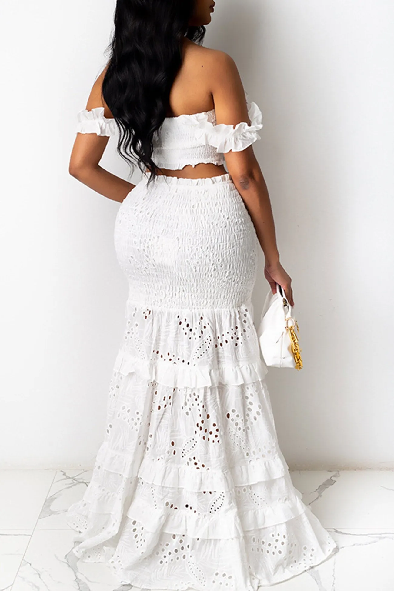 Lace Fishtail Dress Suit