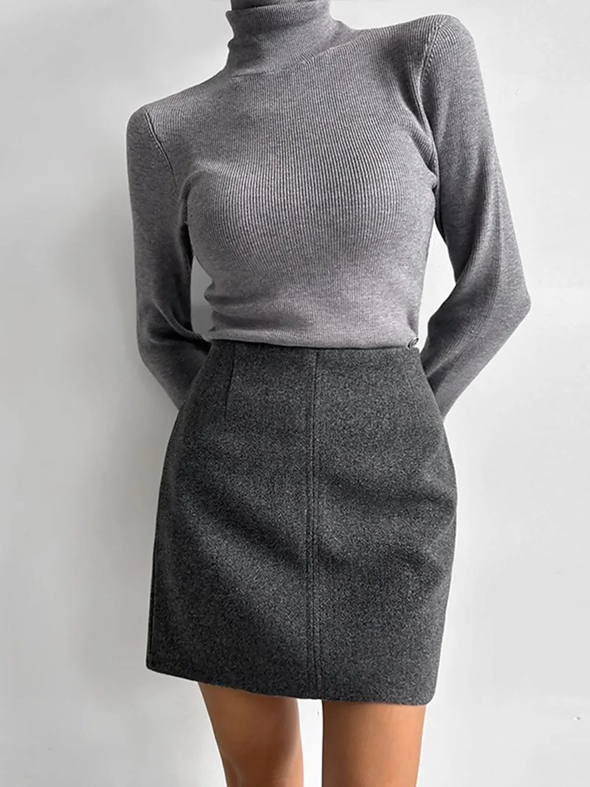 Leisure Piping A-Line Skirt