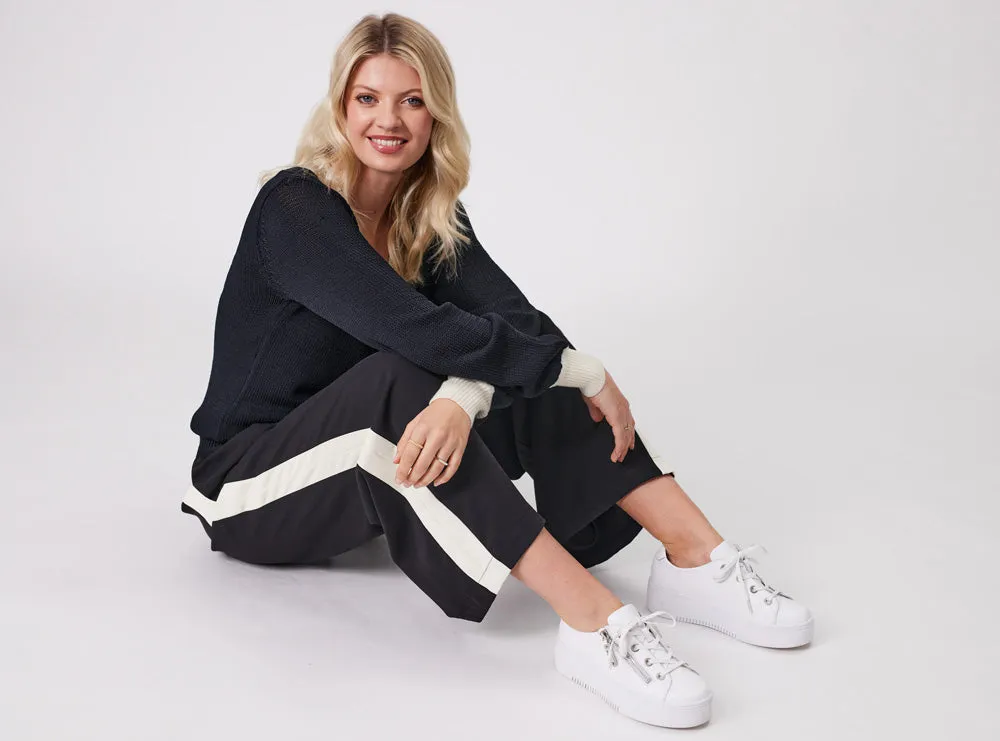 Lemon Tree Darla Pant - Black Cream