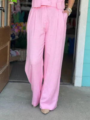 Light Pink Wide Leg Pants
