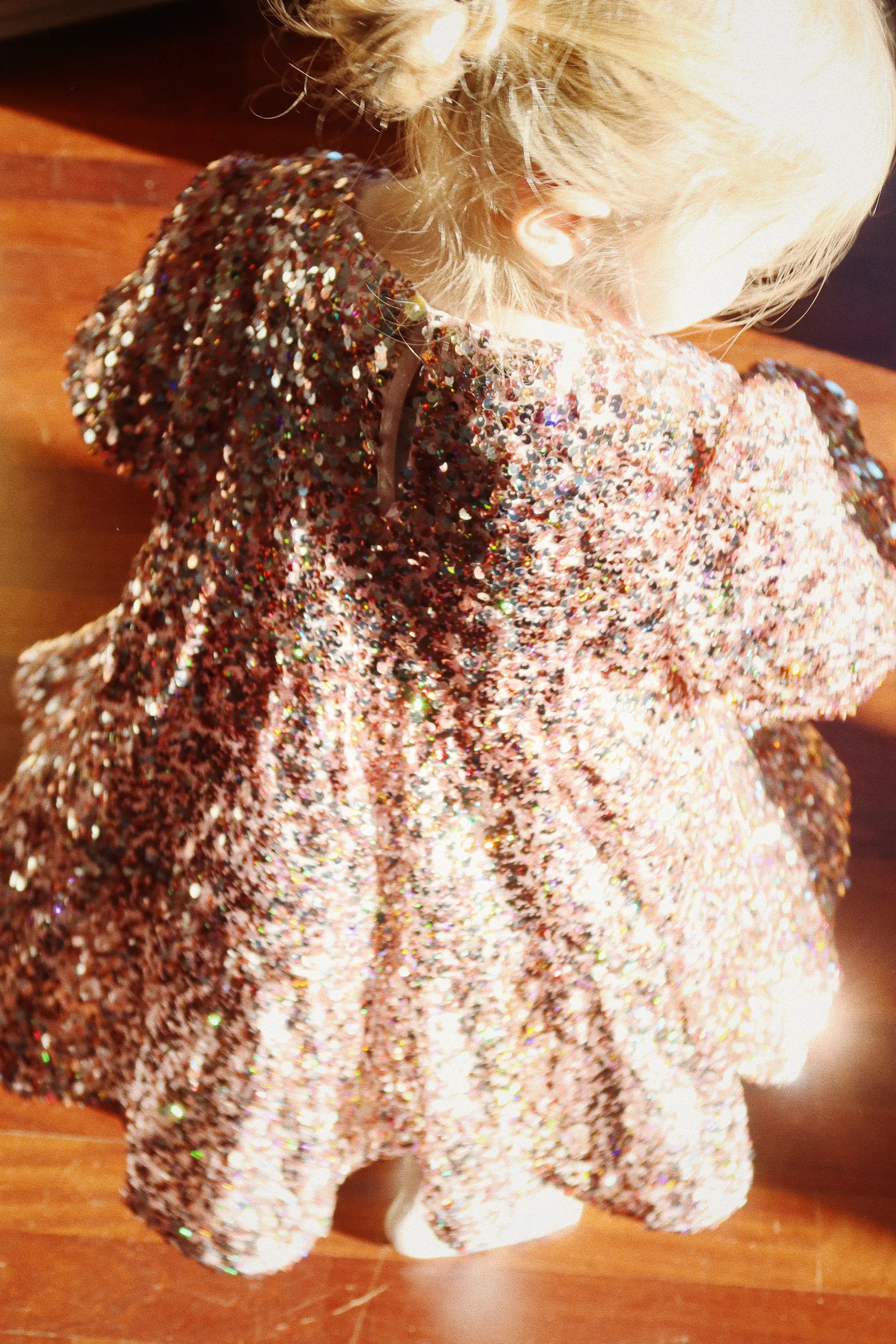 LILA SEQUINS DRESS - GREY/ROSA