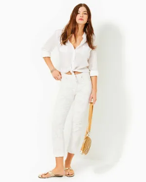 Liza High Rise Crop Flare Pant