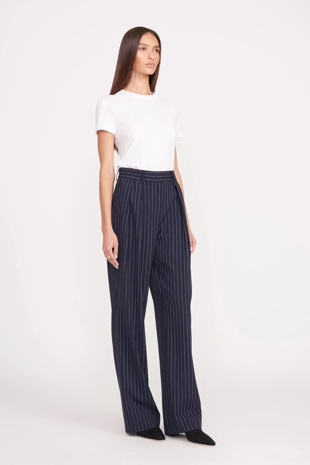 Luisa pant - navy stripe