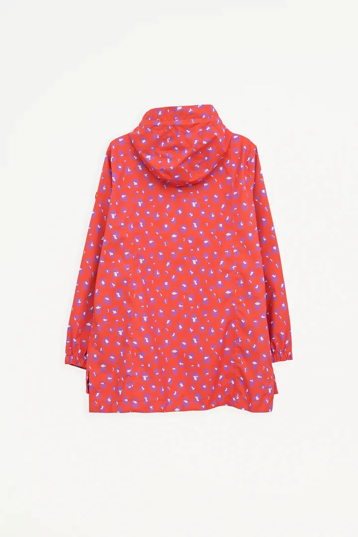 Magla Raincoat - Red/Purple