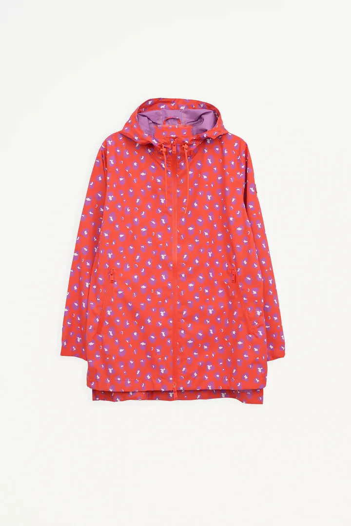 Magla Raincoat - Red/Purple