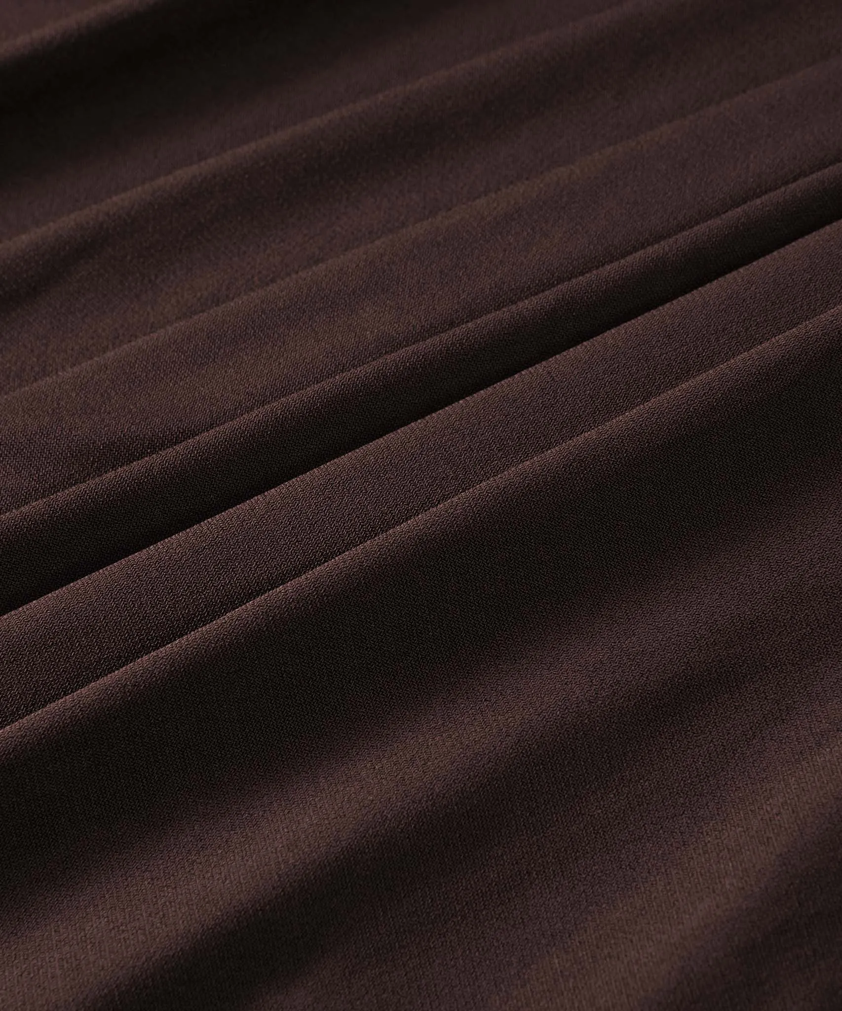 Mahogany Brown A-Line Jersey Maxi Skirt