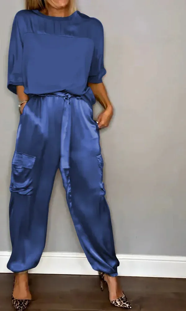 Margaret - Elegant Satin Set