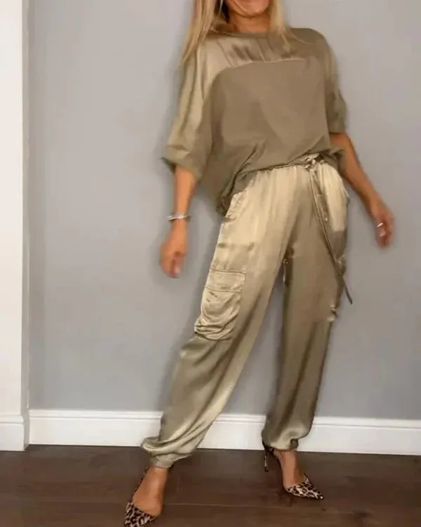 Margaret - Elegant Satin Set