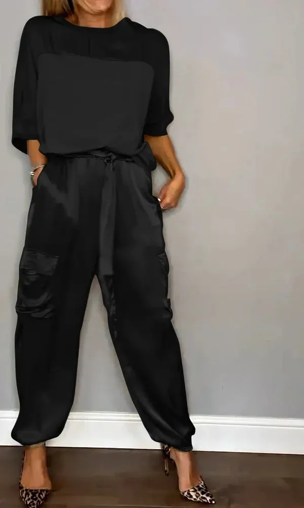 Margaret - Elegant Satin Set
