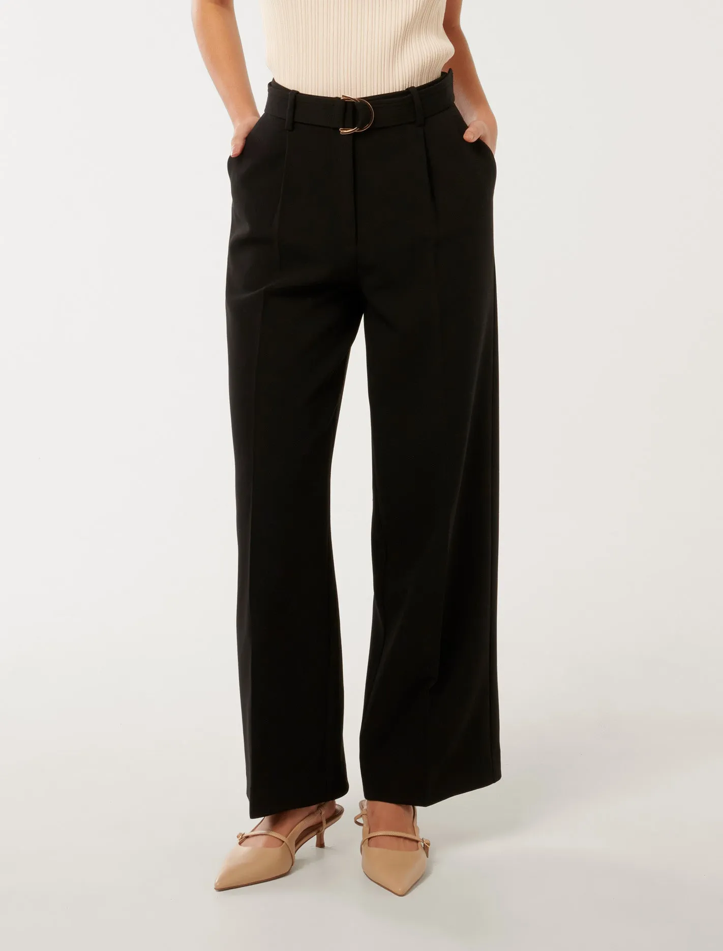 Mariam Belted Wide Leg Pants