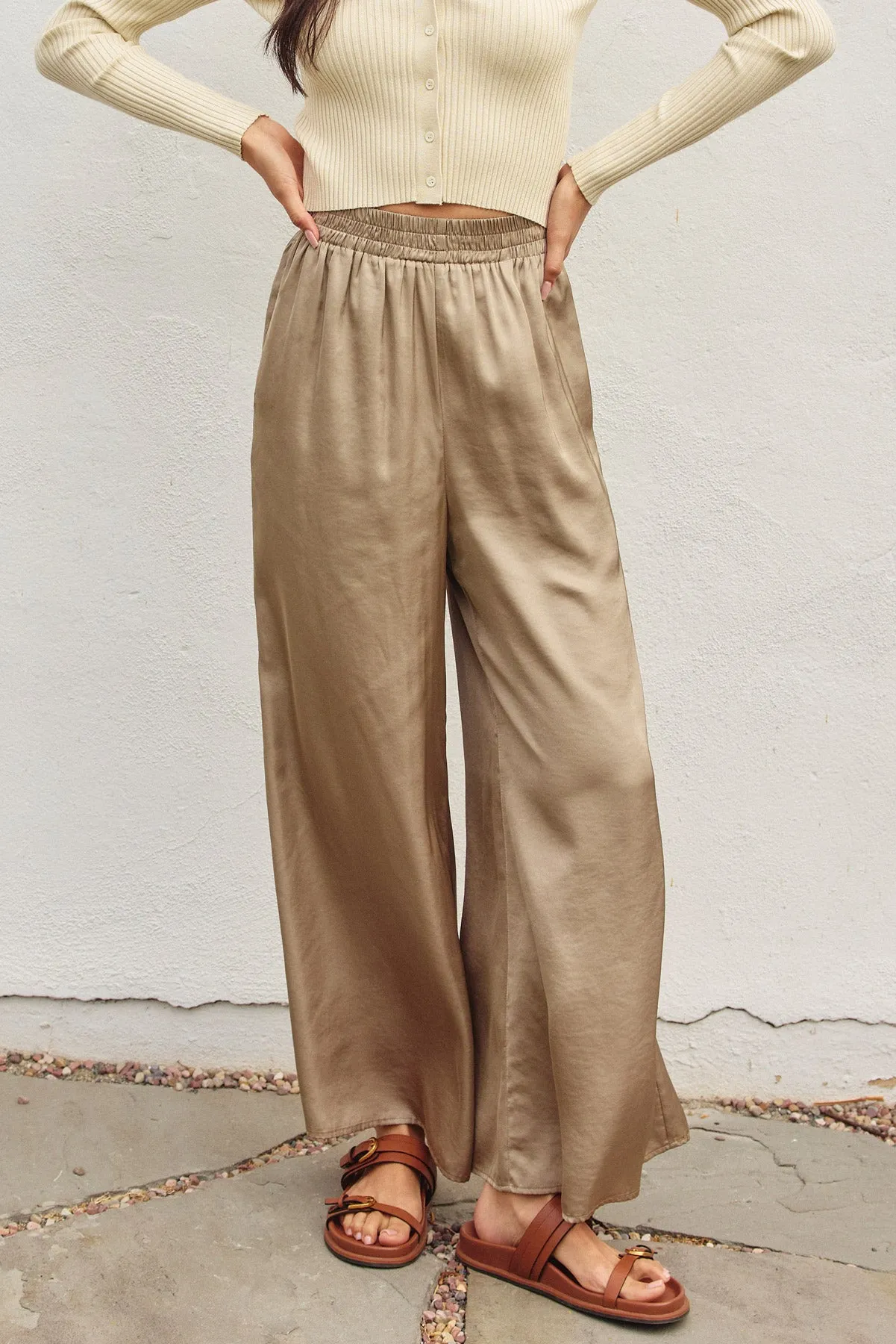 Marty Wide Leg Pull On Pants
