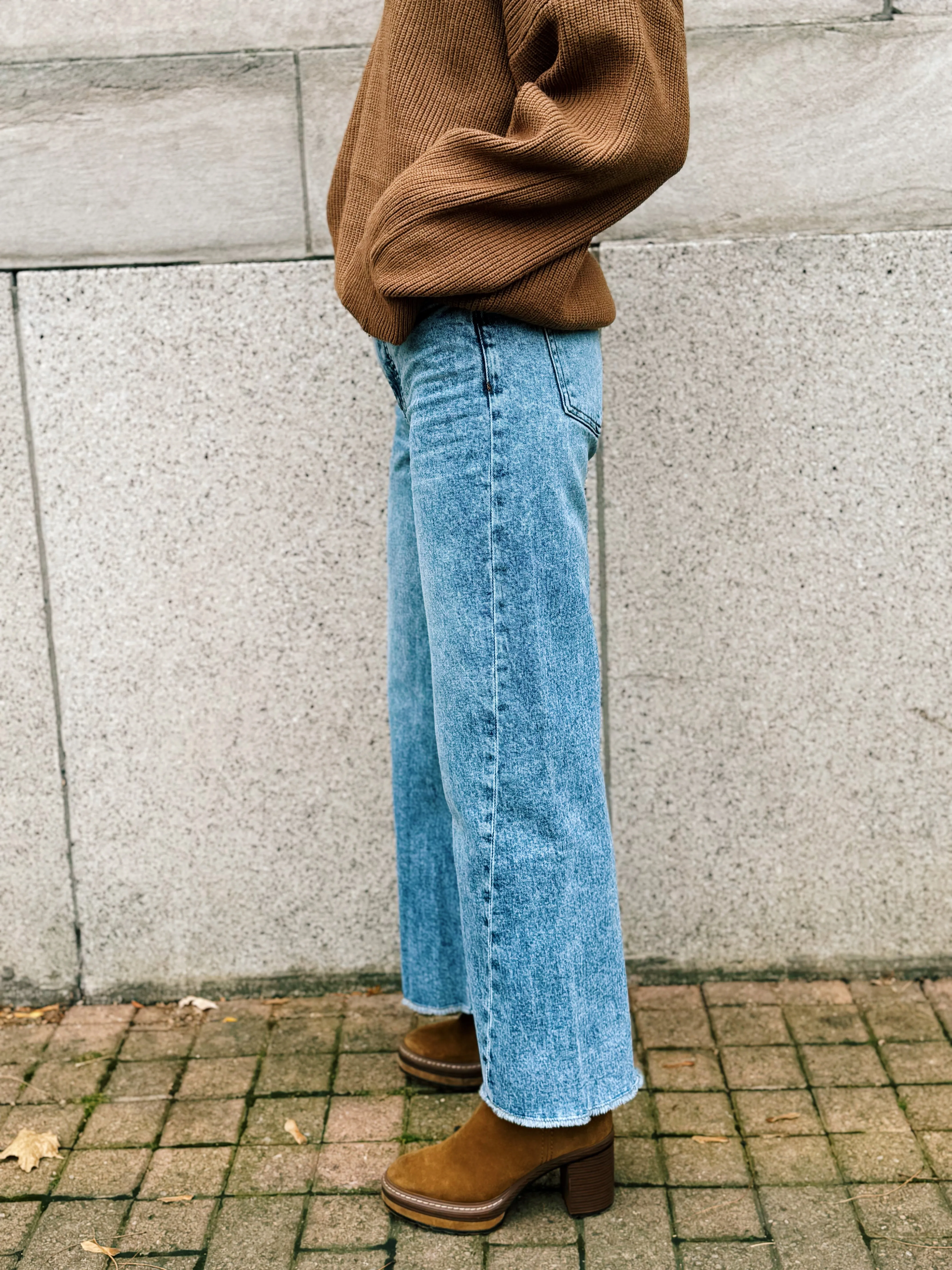 Meg High Rise Wide Leg: Defiant