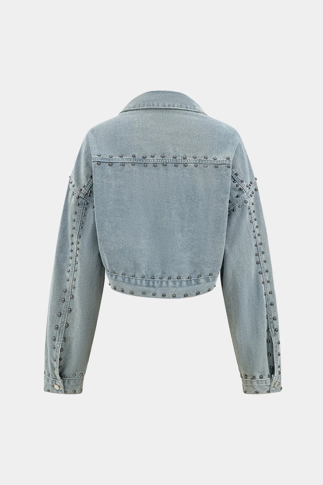 Melissa - Edgy Studded Design Woman's Outerwear Jacket