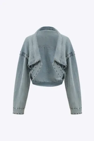 Melissa - Edgy Studded Design Woman's Outerwear Jacket