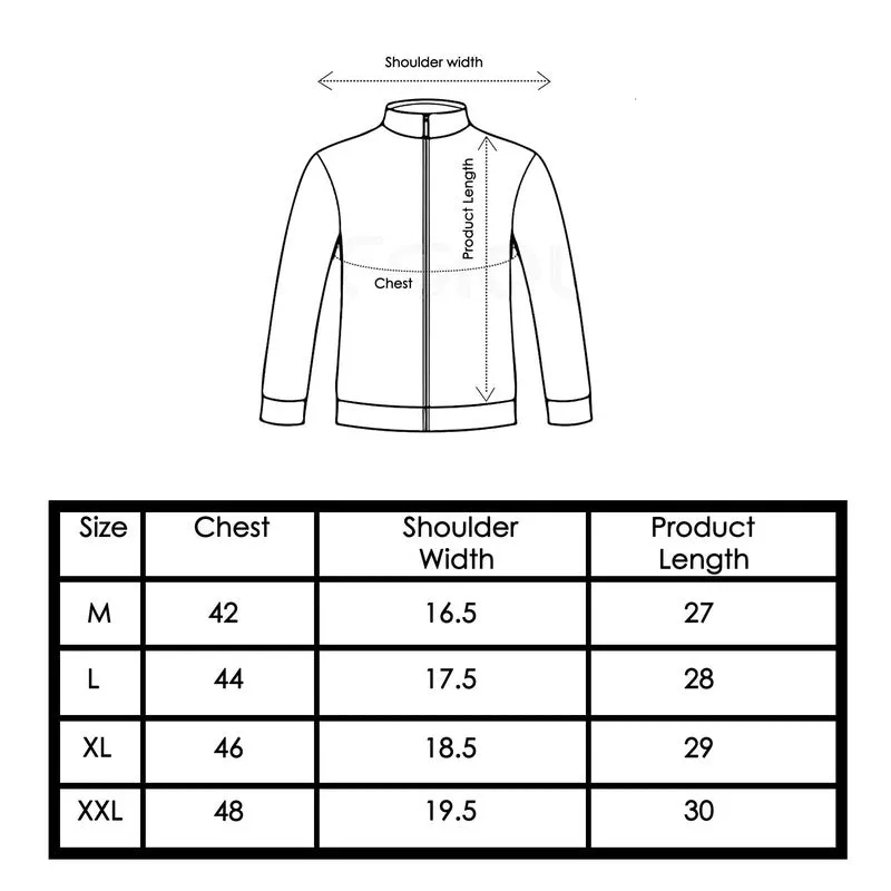 Men's Activewear Jacket - Stylish Winter Jacket with Pockets | M Size | Black with Blue Stripes