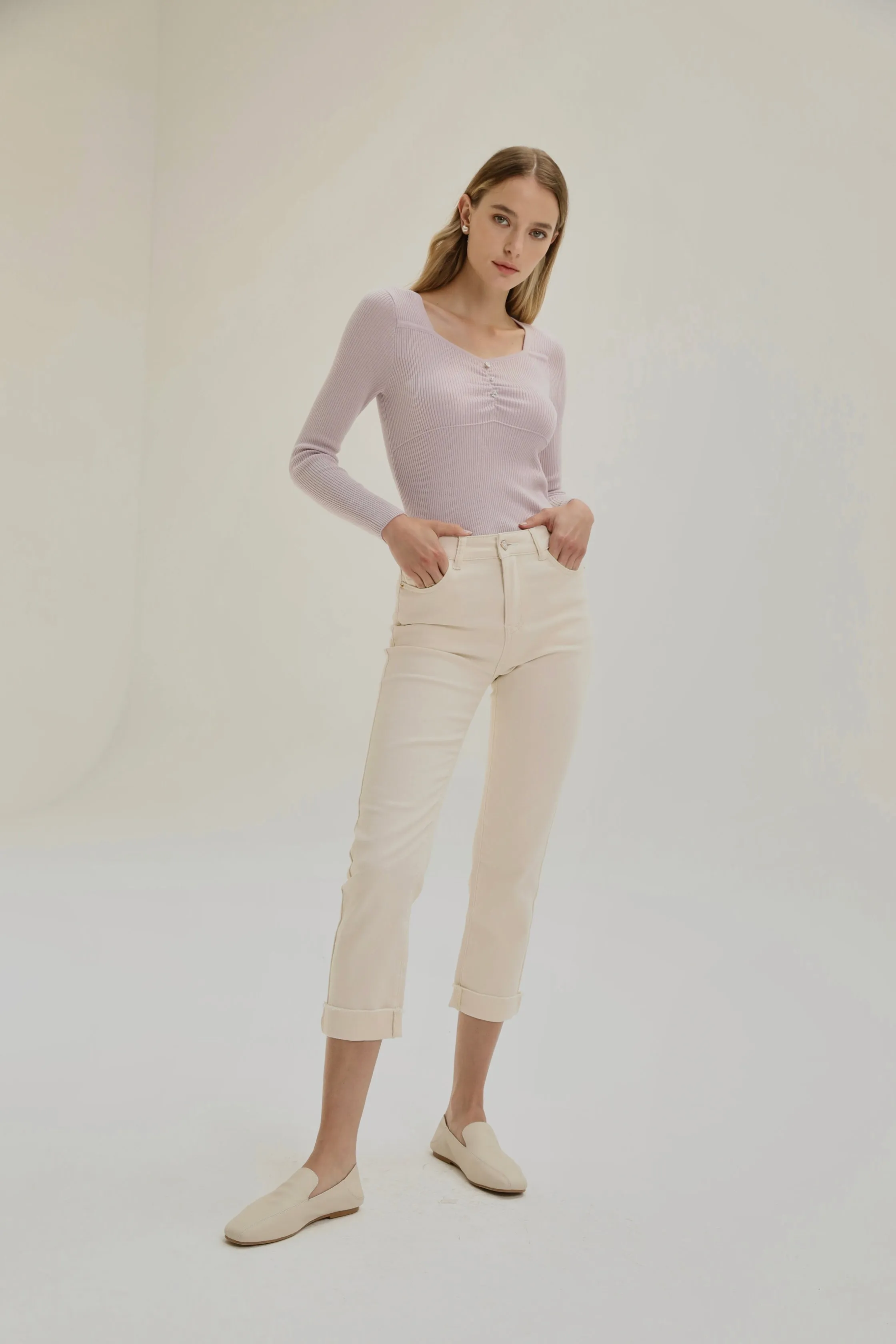 Moonshine High-Rise Straight Jeans