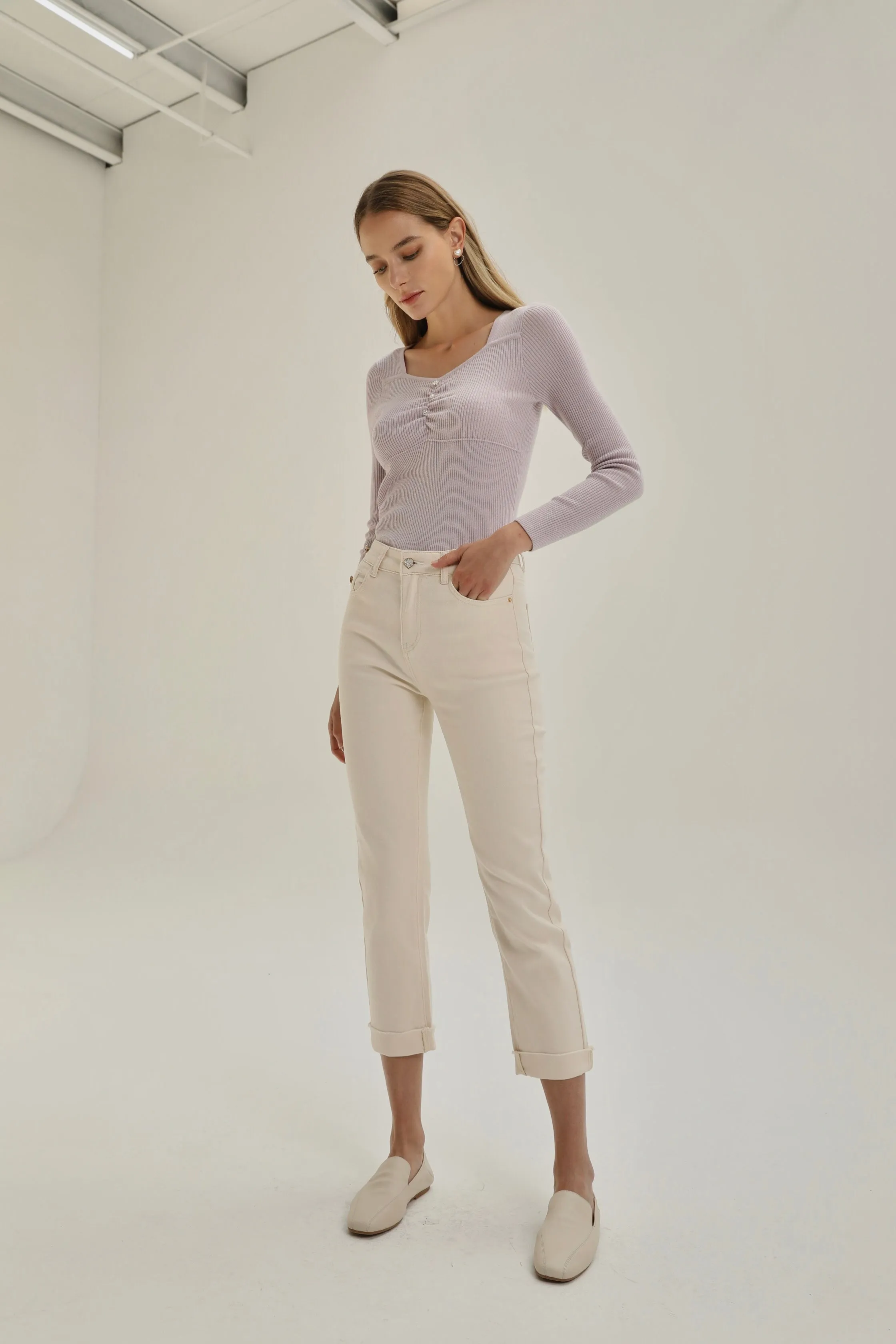 Moonshine High-Rise Straight Jeans