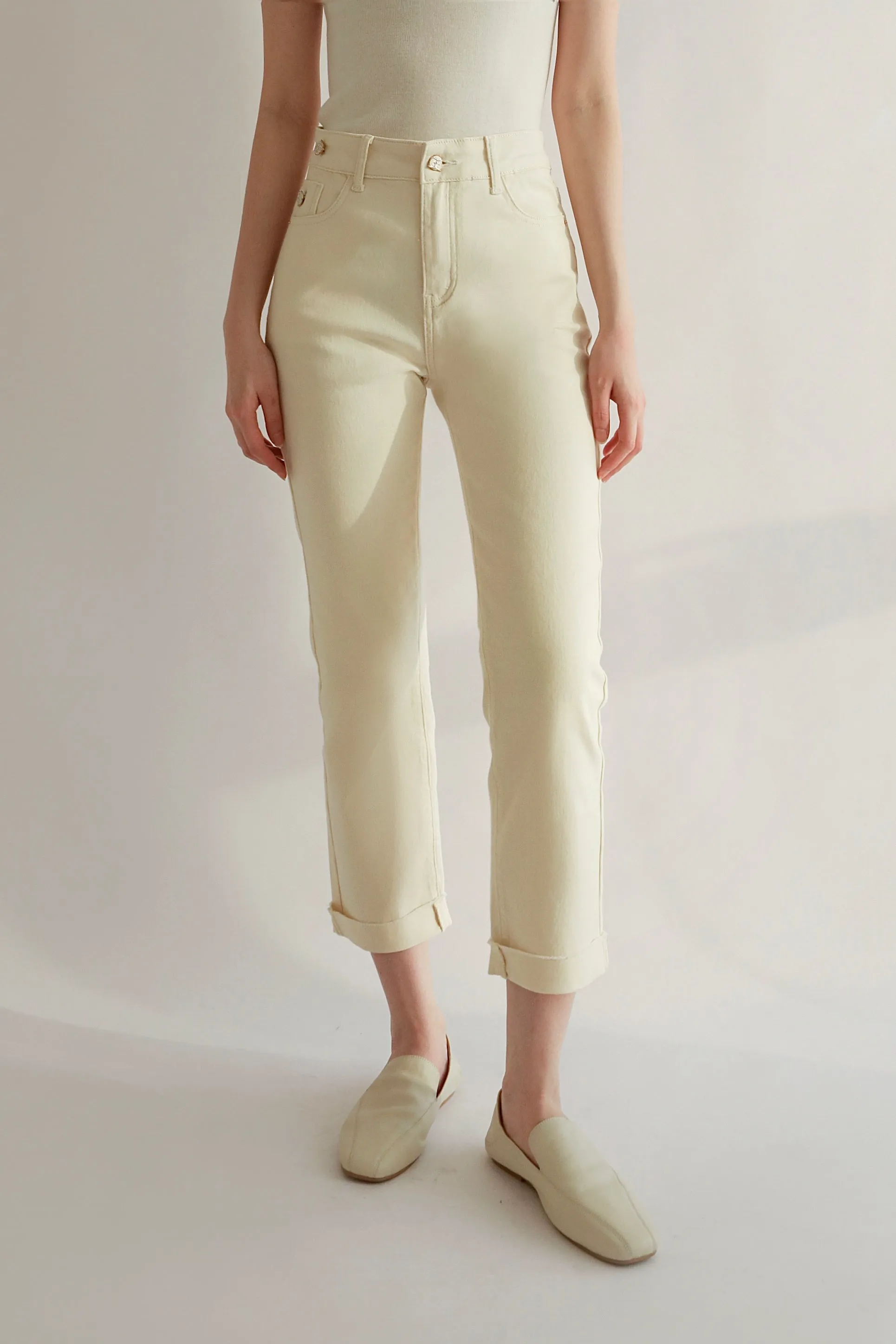 Moonshine High-Rise Straight Jeans
