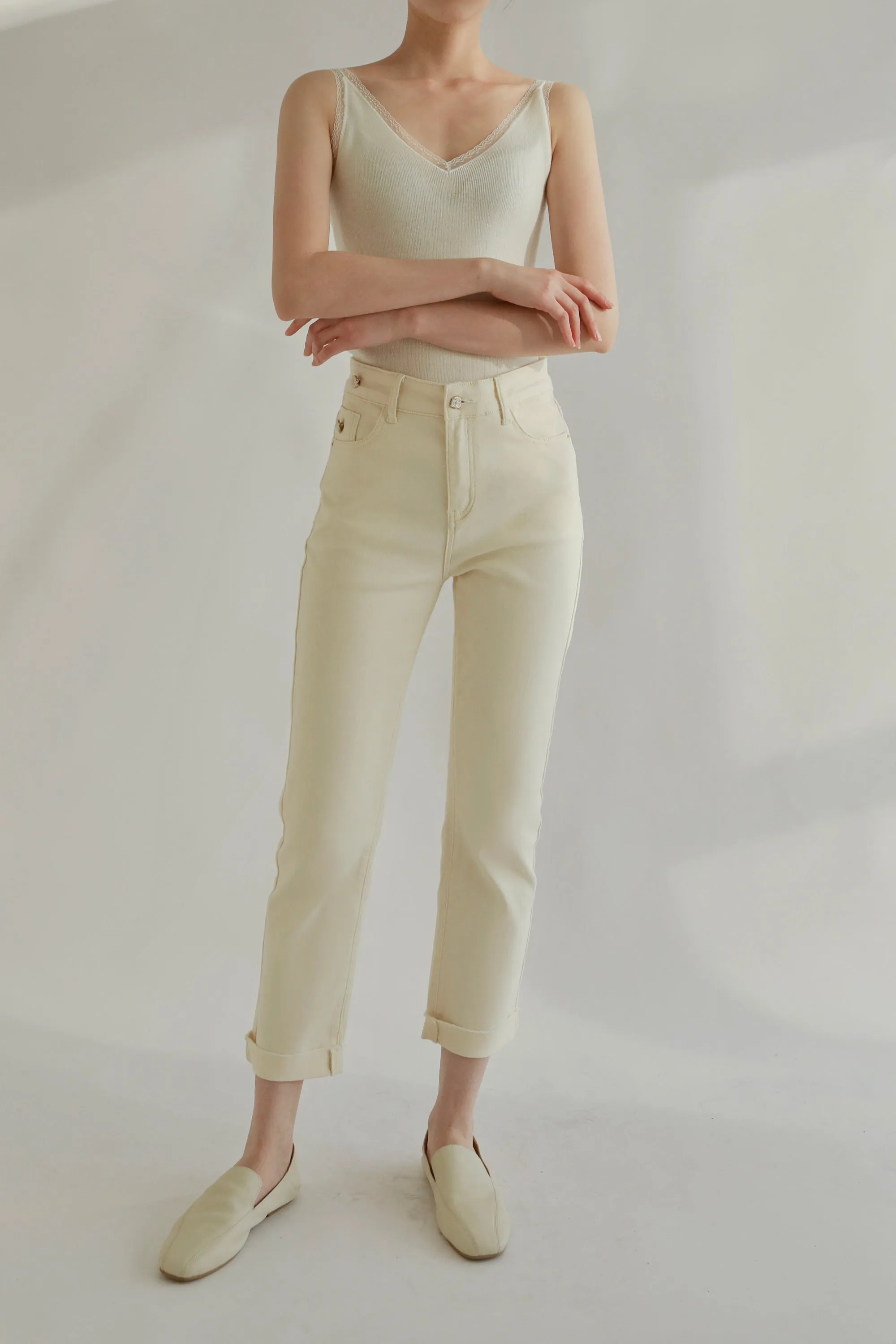 Moonshine High-Rise Straight Jeans