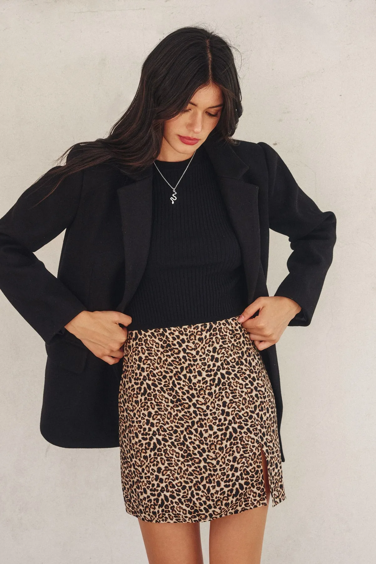 Myla Slit Mini Skirt