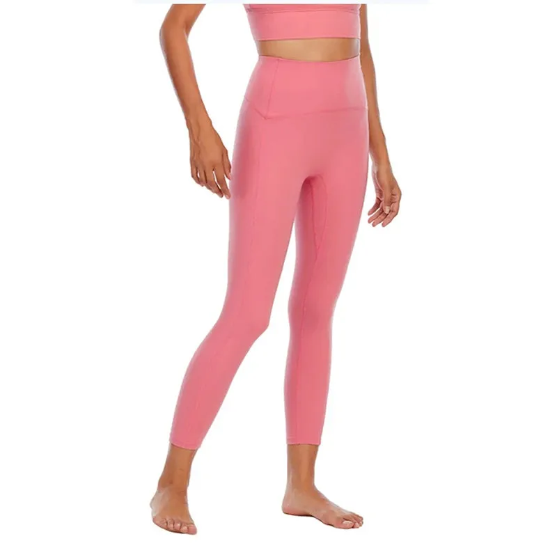 Naked-Feels Yoga Pants - High Waist Ankle-Length Leggings for Women