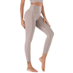 Naked-Feels Yoga Pants - High Waist Ankle-Length Leggings for Women