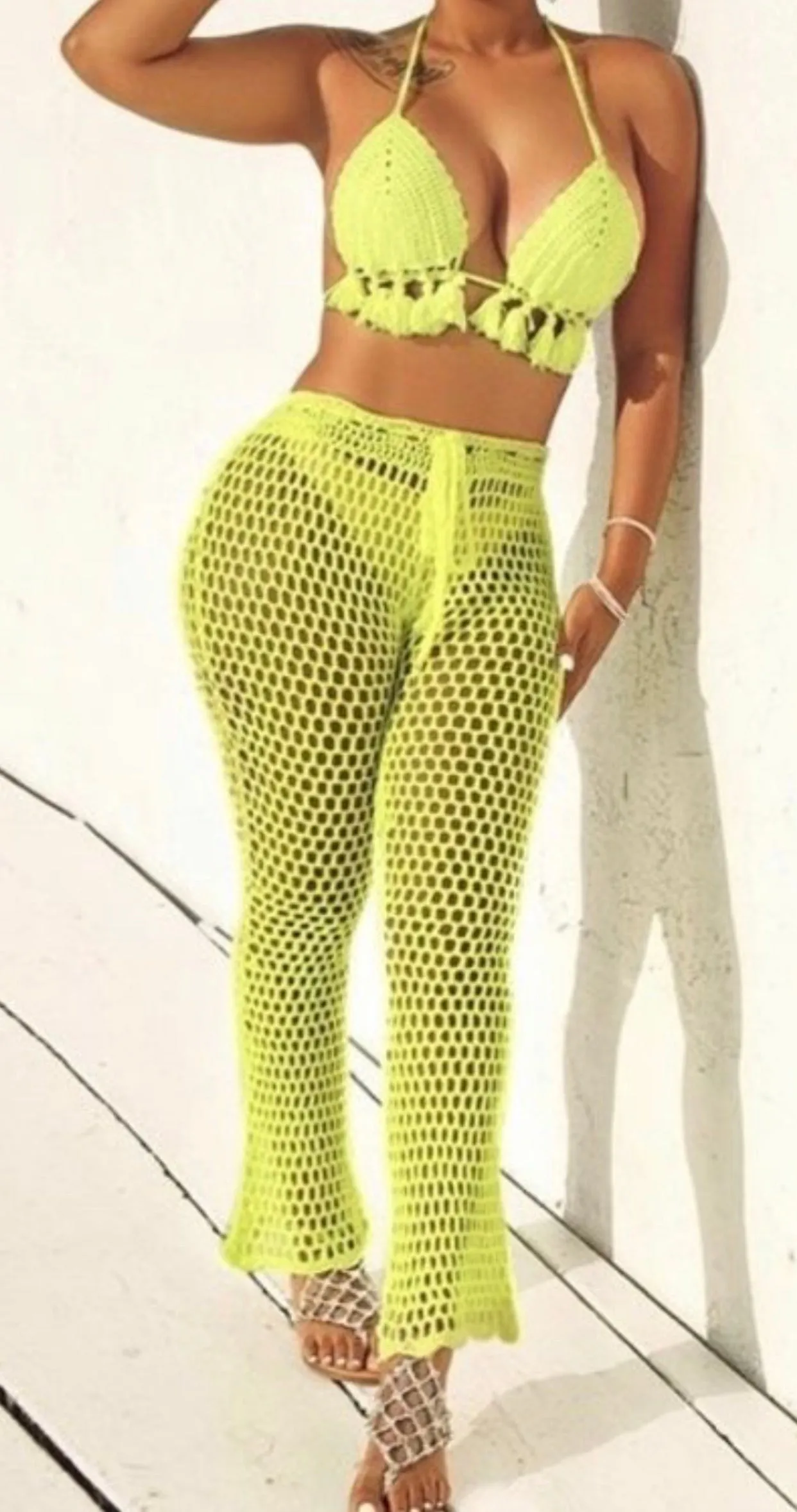 Neon Country Gal Poolside swimsuit coverup