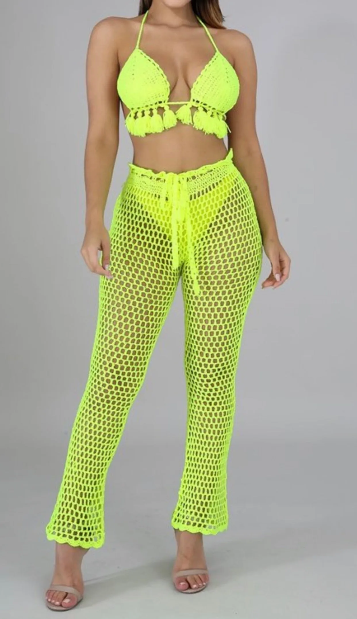 Neon Country Gal Poolside swimsuit coverup